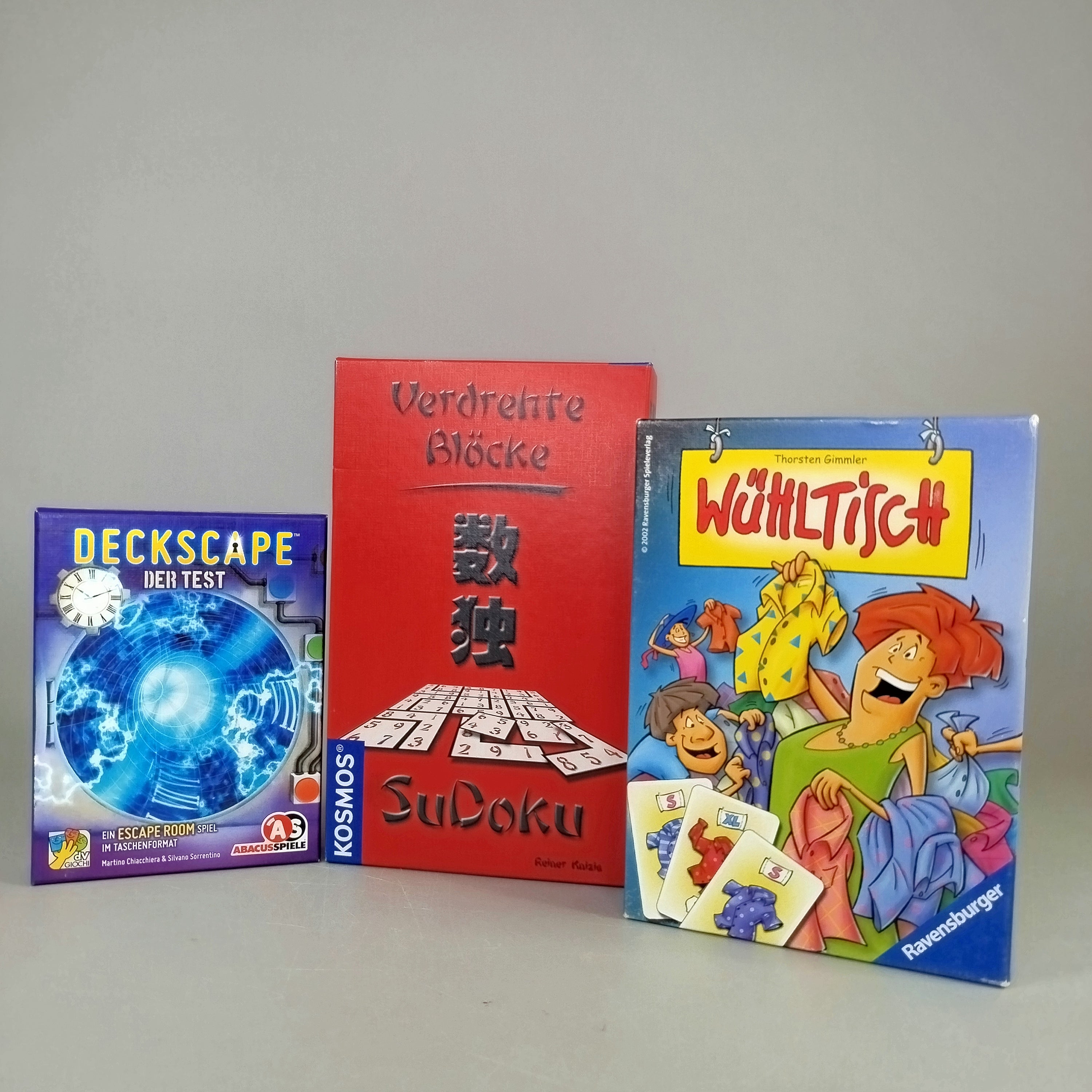 Kartenspiele-Set mit Wühltisch & Deckscape